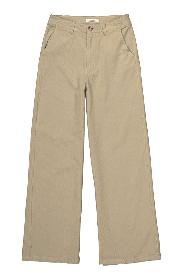 Pantalon velours côtelé vert