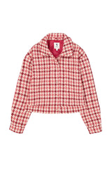 Veste en tweed à carreaux