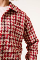 Veste en tweed à carreaux