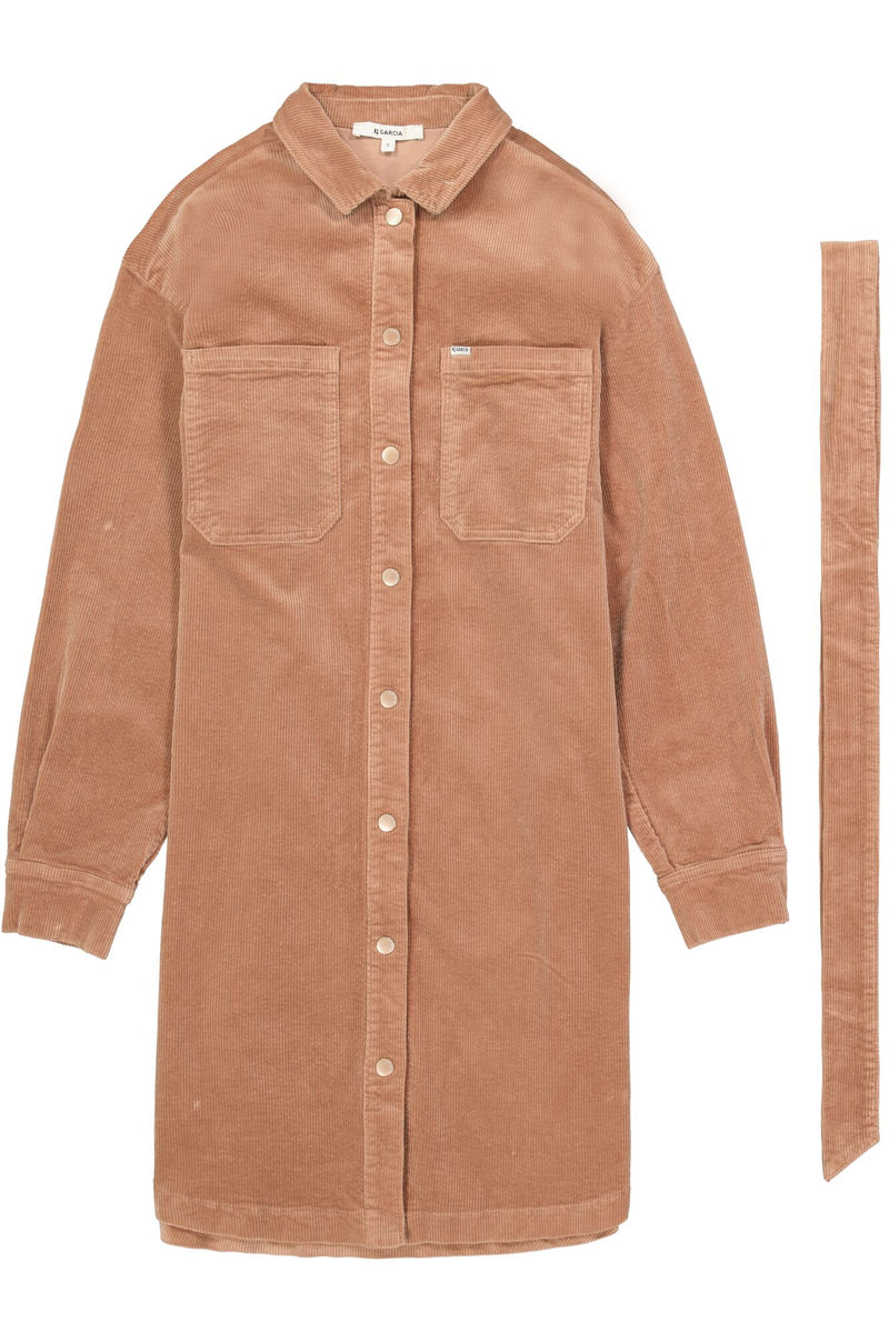 Robe en velours côtelé