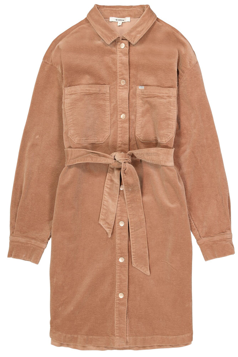 Robe en velours côtelé