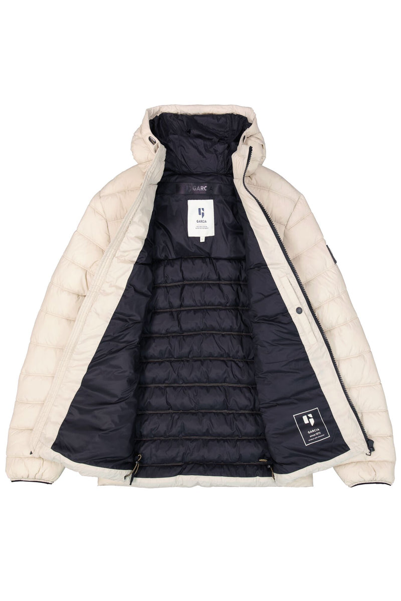 Doudoune blanc cassé