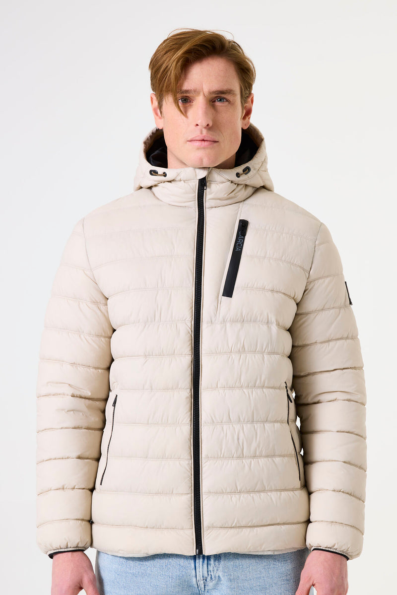 Doudoune blanc cassé