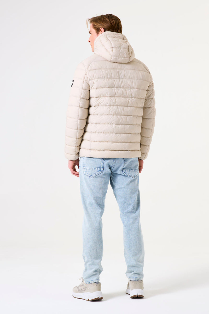 Doudoune blanc cassé