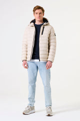 Doudoune blanc cassé