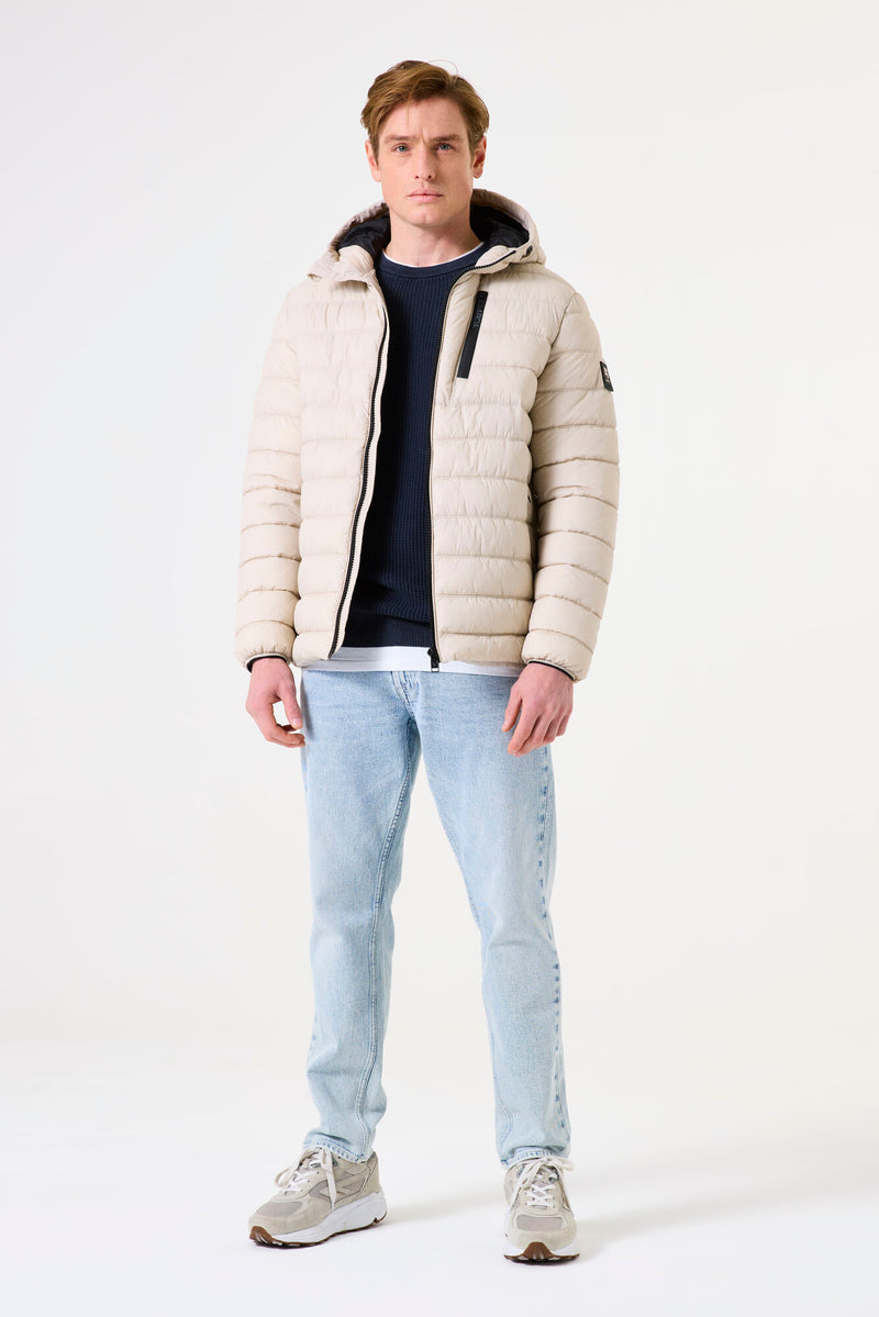 Doudoune blanc cassé