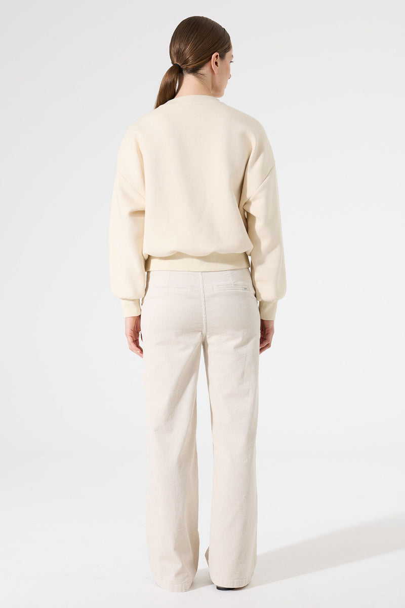 Sweat blanc cassé