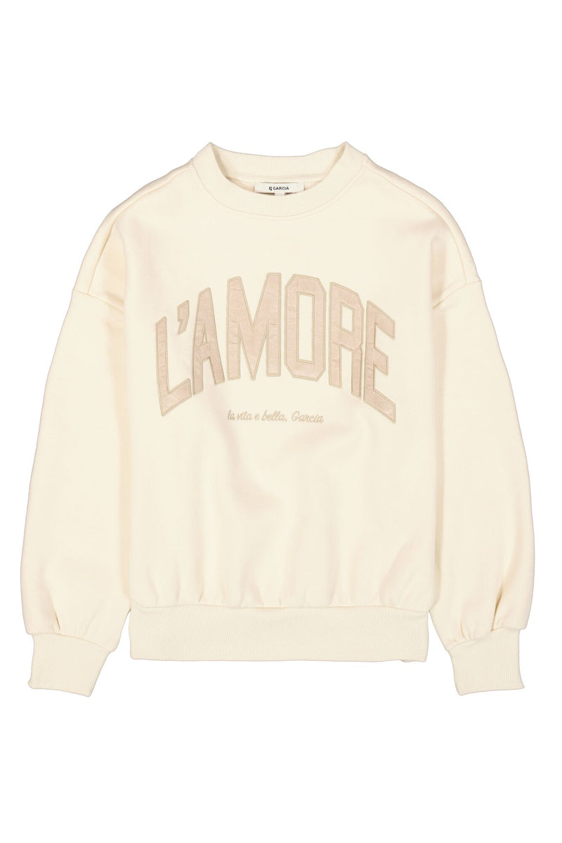 Sweat blanc cassé