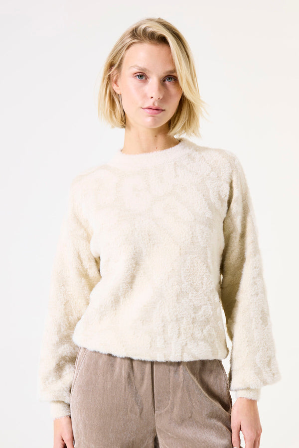 Pull blanc cassé