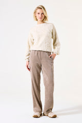 Pull blanc cassé