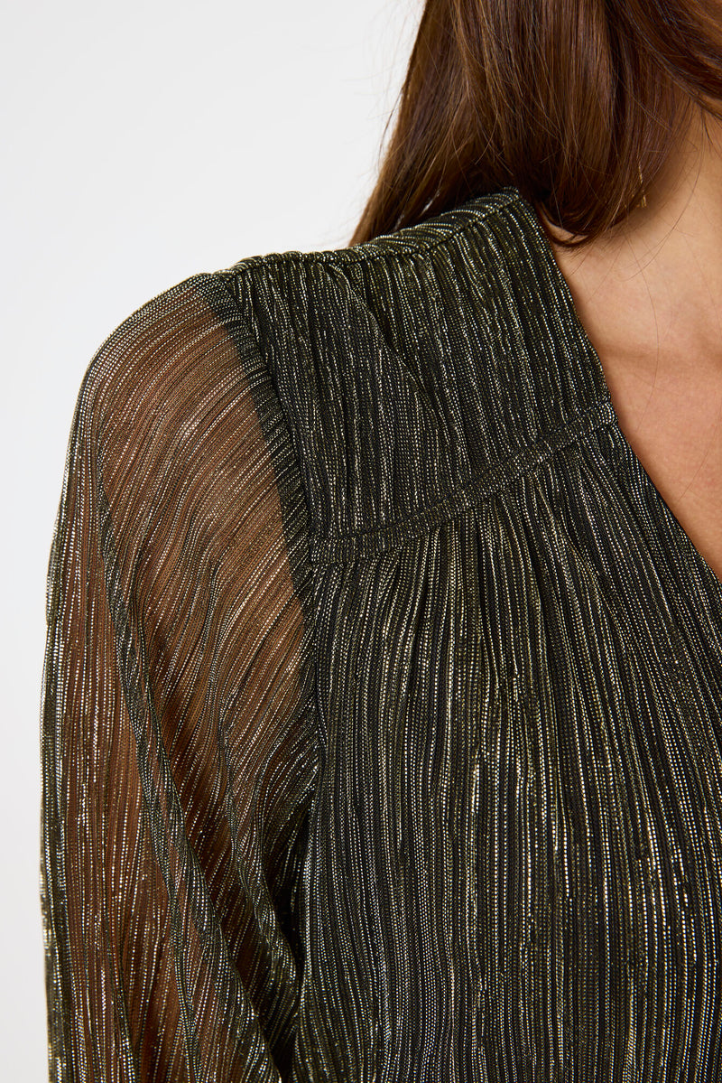 Blouse noire avec lurex