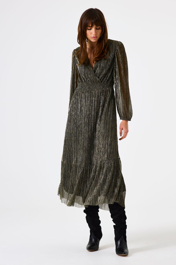 Robe noire avec lurex