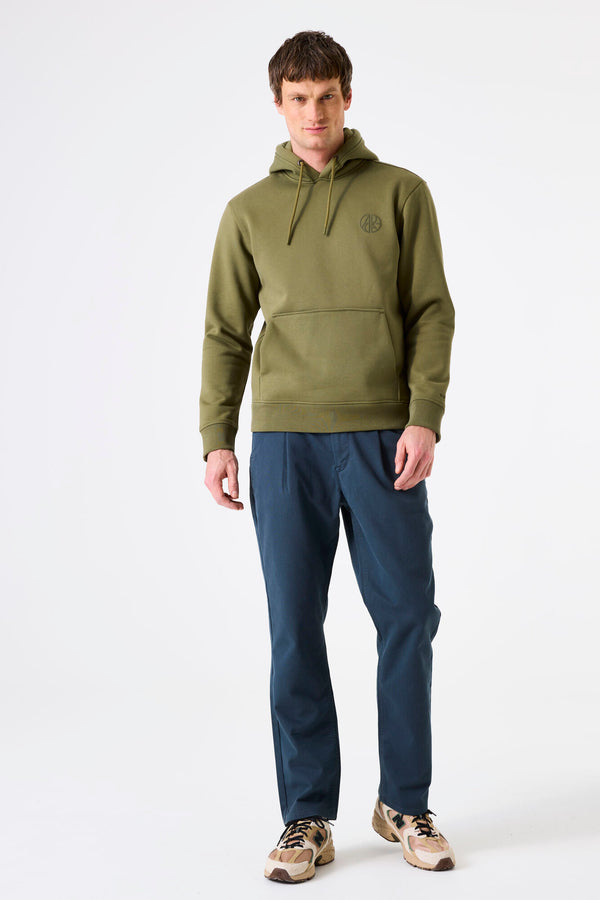 Sweat à capuche kaki