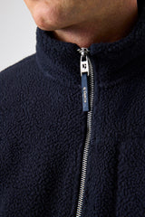 Veste teddy bleu foncé