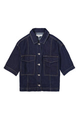 Veste en jean brut