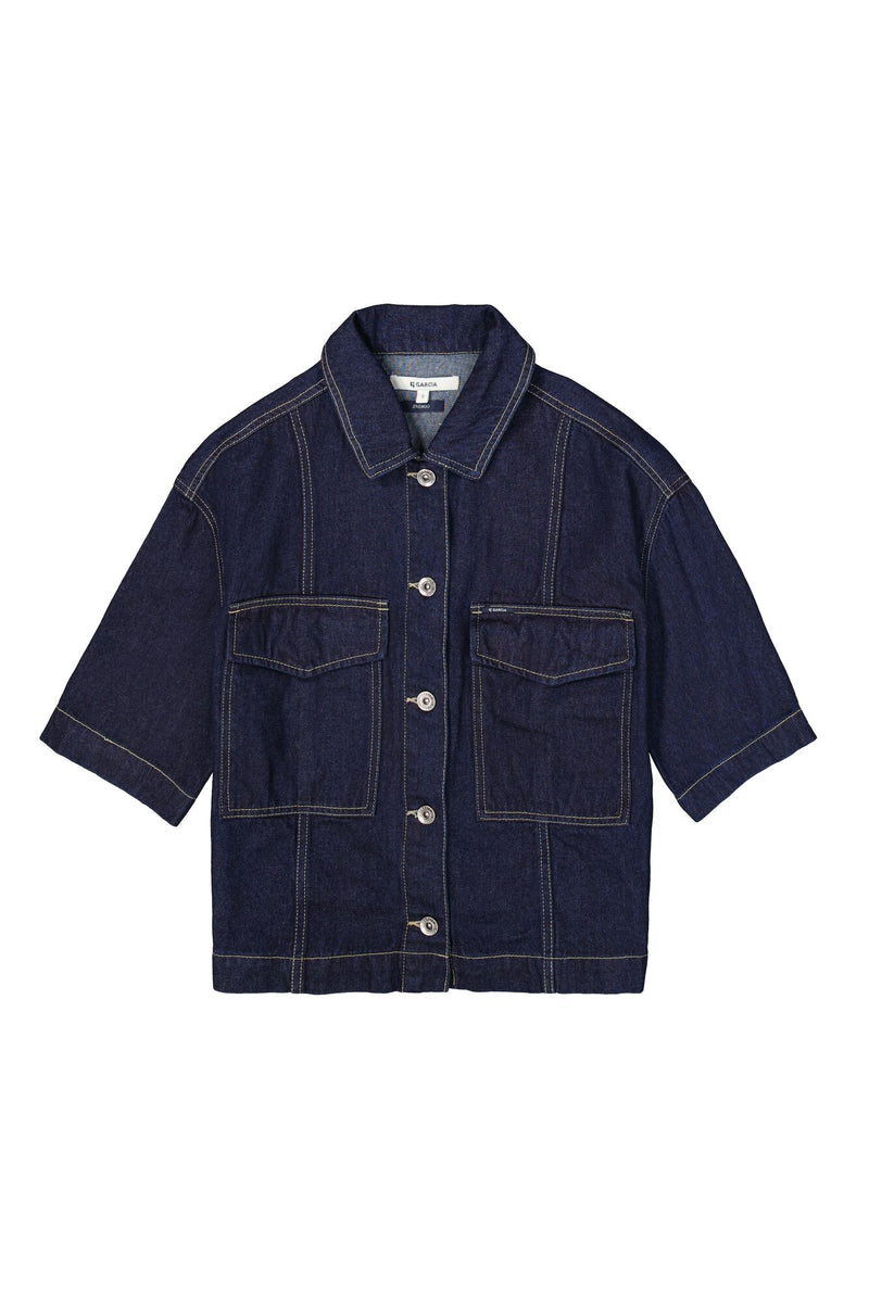 Veste en jean brut