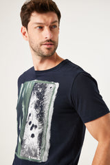 Tee-shirt bleu foncé