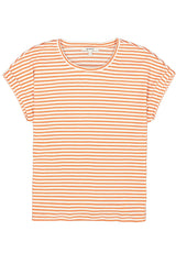 Tee-shirt à rayures orange