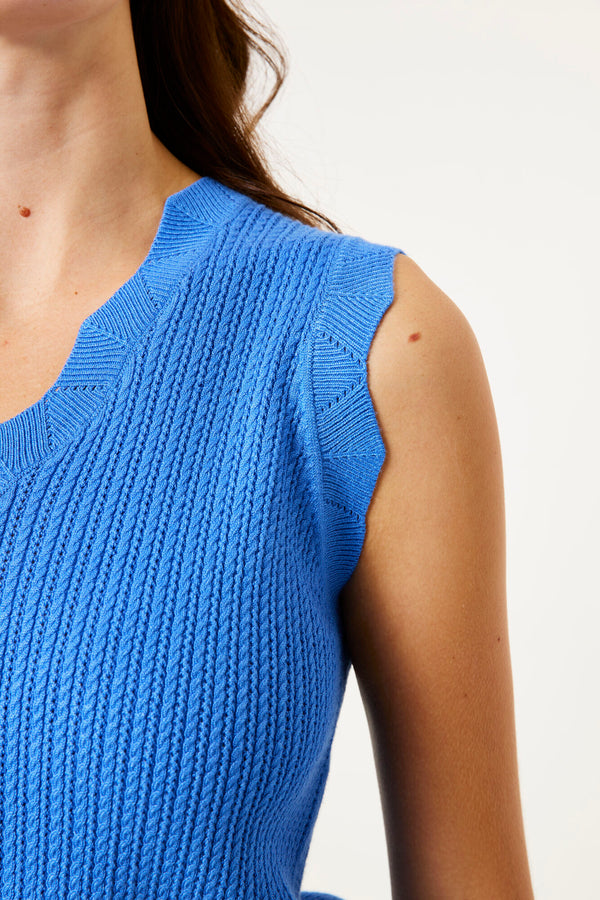 Top bleu vif