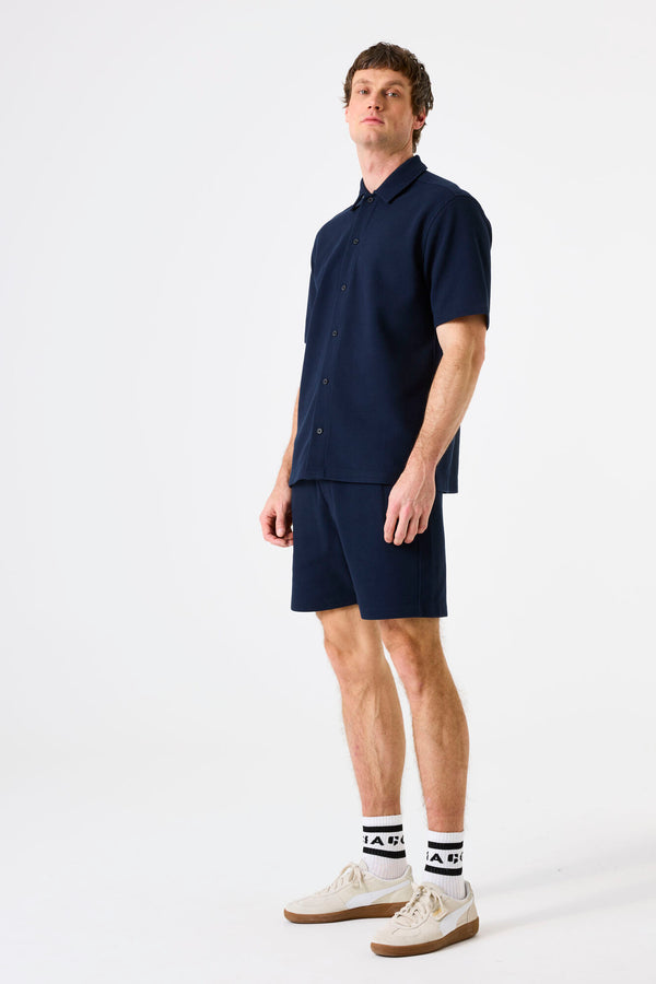 Chemise bleu foncé