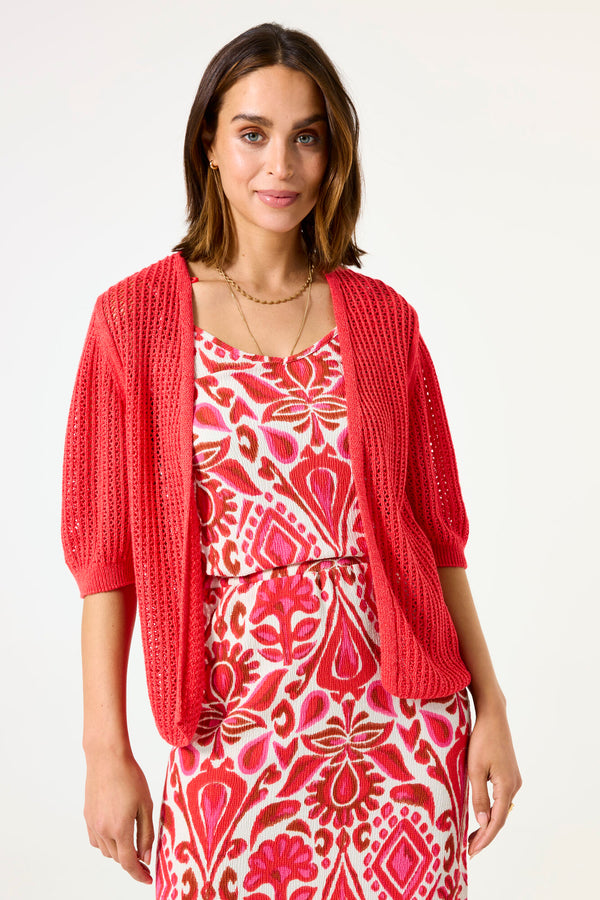 Cardigan rouge