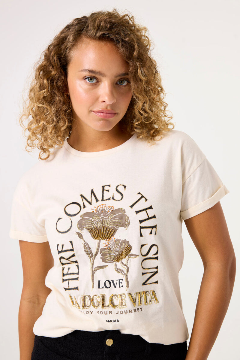 Tee-shirt beige