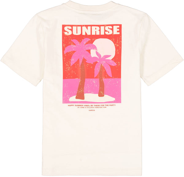 Tee-shirt blanc cassé