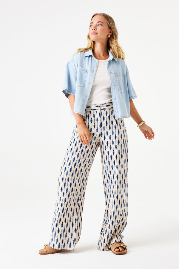 Chemise en jean décolré
