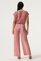 Pantalon à motifs