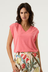 Tee shirt rose corail