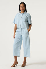 Pantalon jean large