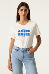 Tee shirt blanc cassé