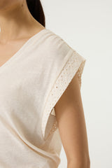 Tee shirt blanc cassé