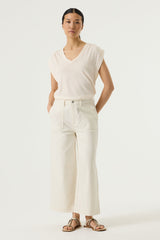 Tee shirt blanc cassé