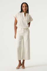 Pantalon blanc cassé