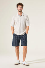Polo en maille beige