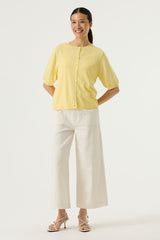 Cardigan jaune
