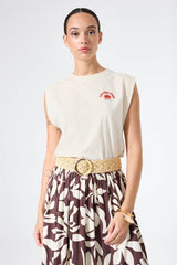 Tee shirt blanc cassé