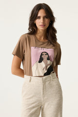 Tee shirt brun