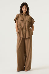 Chemise marron