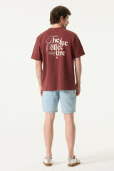 Tee shirt rouge foncé