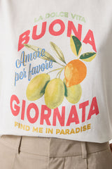 Tee shirt blanc cassé
