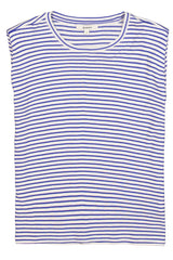 Tee shirt rayé bleu