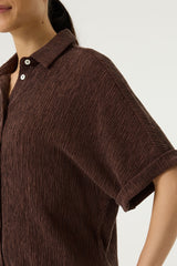 Chemise marron