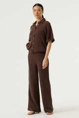 Chemise marron