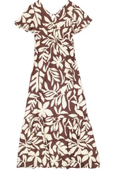 Robe motif marron