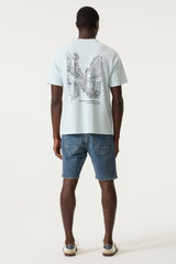 Tee shirt bleu clair