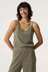 Débardeur vert olive