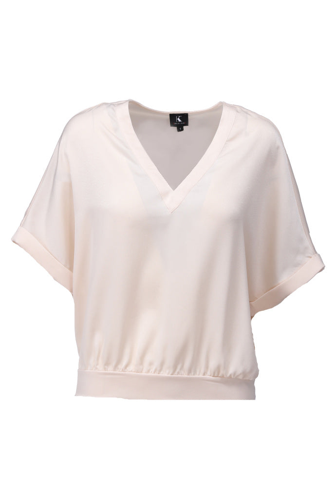 Blouse fluide écru