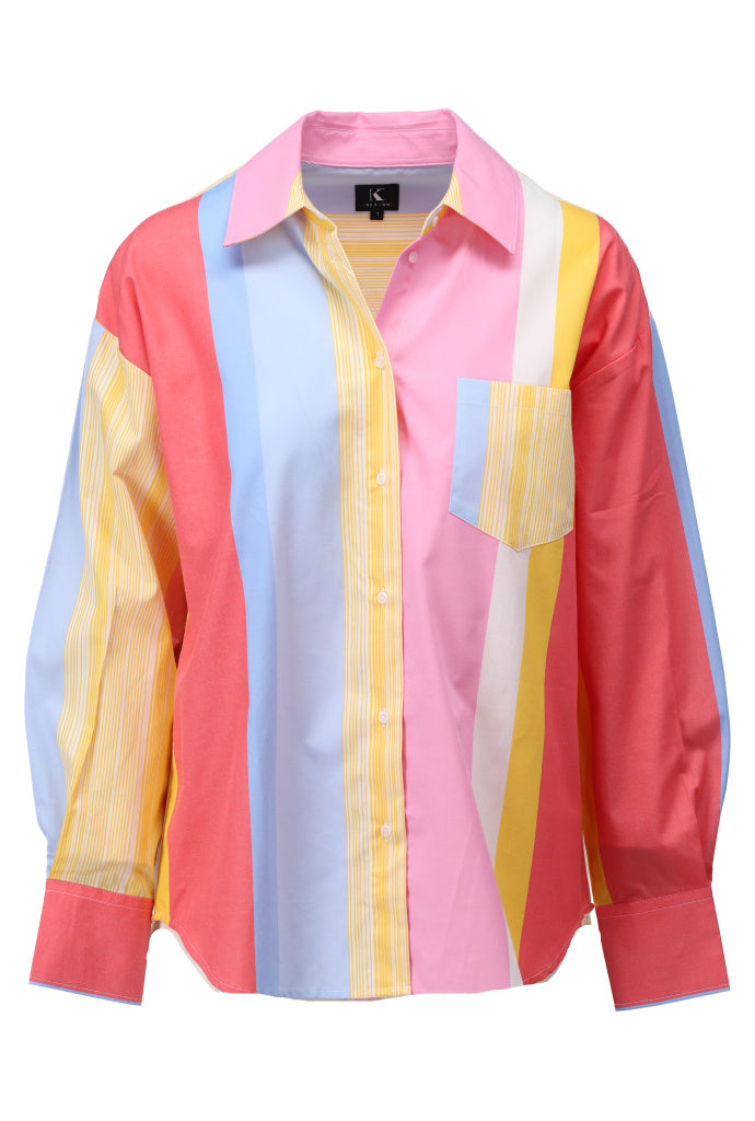 Chemisier multicolore